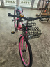 云追雁儿童自行车男女孩6-10-15岁青少年学生中大童单车中小学生山地车 【车筐款】可爱粉丨单速 24寸（适合150cm-170cm） 实拍图