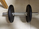 迪卡侬（DECATHLON）杠铃片小孔哑铃片举重器材家用包胶烤漆EYB7 2.5KG黑色（单个装） 实拍图
