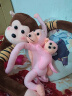 贝伦多长臂小猴子毛绒玩具公仔婚庆抛洒娃娃玩偶抱枕小创意生日礼物礼品 粉色长臂猴 70厘米 晒单实拍图