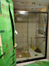 希箭（HOROW）一字型移门式不锈钢材质钢化玻璃卫生间淋浴房干湿分离可定制 亮银1.51-1.6m宽*2m高 晒单实拍图