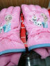 迪士尼儿童手套冬滑雪防水保暖女童冰雪奇缘学生小孩宝宝五指玩雪 SP70225粉色 M码/适合7-12岁 实拍图