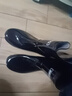 回力男士中高筒雨鞋雨靴胶鞋套鞋防水鞋HXL07-B 黑色中筒 39  实拍图