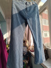 浪莎高腰牛仔裤女春秋新款宽松显瘦设计感直筒阔腿裤子百搭拖地长裤潮 复古蓝 XL 【建议120-130斤】 实拍图