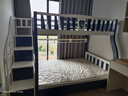 欧梵森 加厚实木上下床成人松木两层高低床子母床上下铺儿童双层床  梯柜床上铺宽130下铺宽150 实拍图