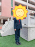 罗蒙儿童西装套装男童主持人花童礼服演出服 蓝线格五件套 160 实拍图