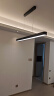 雷士（NVC）一字餐厅吊灯智能高显指吸顶吊灯现代简约长条餐桌灯灯饰灯具亦云 黑色48瓦1.2米高显  推荐1.4米及以上长桌 实拍图