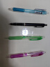 三菱（uni）M5-100活动铅笔 0.5mm学生自动铅笔橡胶手握透明彩色杆带橡皮可擦笔 绿色 1支装 实拍图