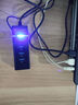 裕合联 usb3.0分线器扩展器扩展坞一拖四集线器多口转换器延长线hub笔记本电脑多口外接鼠标 USB3.0黑色四口带指示灯 0.5米 实拍图