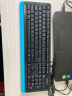 双飞燕（A4TECH）F1010飞时代 键鼠套装 有线键盘鼠标套装 笔记本电脑办公外接薄膜鼠标键盘套装 幻光蓝 实拍图