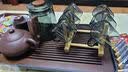 天喜（TIANXI）玻璃茶具套装家用轻奢高档颜值茶盘台客厅喝茶小茶杯功夫煮泡茶壶 【带茶盘】青灰茶壶 8件 实拍图