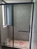 心海伽蓝（SHKL）一字型淋浴房淋浴隔断浴室干湿分离单移门不锈钢浴房浴屏淋浴间2C 宽度1.4至1.49米【哑黑2米高】 晒单实拍图