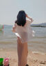 百图betu女装夏季新款衬衫夏日空调开衫衬衫薄外套女2403T35 米白 S 实拍图