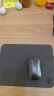 镭拓（Rantopad）G1 硬质皮革游戏防水鼠标垫 商务办公电脑鼠标垫 桌面垫 浅灰色 实拍图