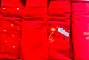 红豆内裤女大红抗菌棉氨女士内裤本命年中腰三角裤4条装B516中国红165 实拍图