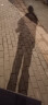 索菲堡 2023夏设计感小众直筒阔腿拖地裤子美式复古高腰微喇叭牛仔裤女 蓝色 S 晒单实拍图