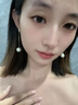 GCKK珍珠耳环女吊坠韩国新款潮轻奢气质耳坠高级感中长款耳饰生日礼物 珍珠耳环银色 实拍图