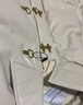VEGA CHANG哑光PU皮羽绒服女2025年秋冬新款小个子白鸭绒短款外套 米色 S 实拍图