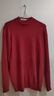 恒源祥纯色羊毛绒衫羊毛衫男加厚半高领毛衣中年男士针织打底保暖衣服 100%不起球高档酒红 半高 领 4XL 190码(适合200-220斤) 实拍图