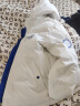 鸭鸭（YAYA）羽绒服男短款2021冬季新款鸭绒连帽冬季韩加厚商务休闲保暖外套Y 白色-YE2B709872D（预售15天） 180/96A 实拍图