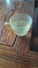 GIANXI玻璃小茶杯套装高硼硅耐热锤纹杯子家居办公茶具配件 实拍图