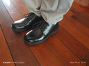 DUTRIEUX男童儿童皮鞋男学生黑色真牛皮软底新款小男孩演出表演诗朗诵 系带哑光【爆款】【偏小一码】 37 实拍图