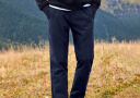 拓路者（Pioneer Camp）藏狼户外登山裤男防风加绒保暖直筒软壳休闲裤男士长裤子冬季中年 深蓝色 L 实拍图