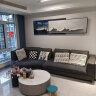 墨派（Mopai）现代轻奢客厅沙发背景墙装饰画2024新款叠加画极简高级感挂画 背有靠山 240x65cm(适合3.5米沙发)晶瓷 晒单实拍图