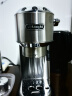 德龙（Delonghi）咖啡机 半自动咖啡机 意式浓缩 家用泵压式 纤巧机身 EC885.M 银色 实拍图