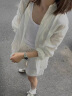 麻之语秋装纯亚麻白色衬衫女棉麻小众设计感宽松长袖慵懒风亲肤透气上衣 白色 S 晒单实拍图