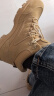 强人男靴3515户外运动靴子反绒牛皮徒步登山训练靴 沙漠短靴 沙色 43 晒单实拍图