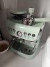雪特朗（STELANG） 意式半自动咖啡机家用磨豆机奶泡机研磨一体 可视压力显示AC-517E 网红浅杉绿【压力显示】 实拍图