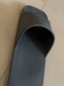 MUJI男女通用 室内用浴室拖鞋 男式女式 洗澡防滑凉鞋一字拖 炭灰色 M 265mm/43码(2.5) 实拍图