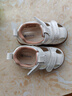 牧童宝宝学步鞋秋冬款婴幼儿童鞋软底皮面小白鞋女童机能鞋男童步前鞋 贝壳白（夏凉鞋） 18 鞋内长13.3cm 实拍图