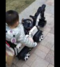 星帕儿童电动挖掘机可坐可骑男孩玩具车儿童车2岁挖机勾机六一节礼物 全电动【电臂+推杆+遥控+音乐】 实拍图