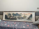 泓砚国画山水画靠山图客厅风景流水生财装饰沙发背景墙壁办公室挂画 新款铜角工艺213.5*63.5cm/幅 实拍图