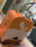 班哲尼 饭盒袋便当袋便当包保鲜提饭包多功能手提式带铝箔保冷保温包储奶袋包饭盒收纳袋收纳包 橘红色 实拍图