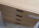 无印良品（MUJI）无印良品（MUJI） 组合式收纳柜/抽屉4层/OA 白橡木风格 现代简约 自然色 长37×宽28×高37cm 实拍图