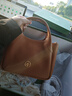 BAGTREE包包树墩墩包轻奢品牌新款植鞣皮菜篮子手提水桶包女士包生日礼物 焦糖色【赠可拆卸内袋】 高级小众生日礼物女 实拍图