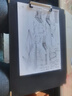柏伦斯（borrence） 速写板绘画速写夹黑色素描写生画板夹儿童成人美术防水绘画夹便携成人绘图套装 8K-黑色 速写板（可夹纸） 实拍图