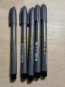 斑马牌（ZEBRA）小楷 学生毛笔练字笔 书法笔请柬笔 WF1 银灰笔杆 5支装 实拍图