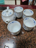 千代源光峰小蓝芽线唐草茶杯茶壶 日本原装进口陶瓷品茗杯日式茶具套装 线唐草汤吞杯 实拍图