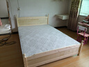 彤新雅【现货闪发】床实木床主卧双人床简约单人床出租房板式床 原木无漆+5cm椰棕床垫 宽1.5M*长2M 实拍图