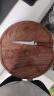 京东京造 乌檀木整木菜板 加厚切菜板实木砧板圆形39*3cm 实拍图