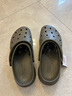 斯凯奇（Skechers）【父亲节礼物】男鞋夏季洞洞鞋踩屎感休闲鞋简约时尚百搭减震凉鞋 卡其色/KHK 41 实拍图