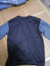 AEMAPE 卫衣男秋冬款拼接圆领套头打底衫男长袖男士上衣 黑色 XL  实拍图