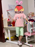 大嘴猴（paul frank）童装儿童套装2025夏季男女童休闲百搭简约中大童时尚套头两件套 272F浅紫 140 实拍图