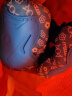 米高儿童轮滑护具滑板自行车溜冰鞋旱冰鞋护具护膝头盔帽子轮滑包套装 K7护具蓝色 L码（70-100斤） 实拍图