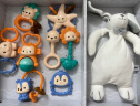 澳贝（auby）婴幼儿童牙胶玩具手摇铃新生儿安抚礼盒8pcs +兔子安抚巾满月礼物 实拍图