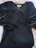 PORTS宝姿新品女装优雅分层荷叶袖针织衫LN8K732PKE004 黑色 M 晒单实拍图