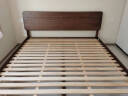 源氏木语实木双人床北美黑胡桃木美式简约木蜡油卧室家具低铺大板床1.5米 晒单实拍图